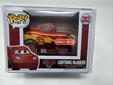 Funko POP! Disney/Pixar Lightning McQueen 282 - Chrome Target Exclusive +CASE