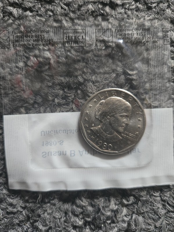 1980-S Susan B Anthony $1 Dollar Coin San Francisco Business Strike Unc