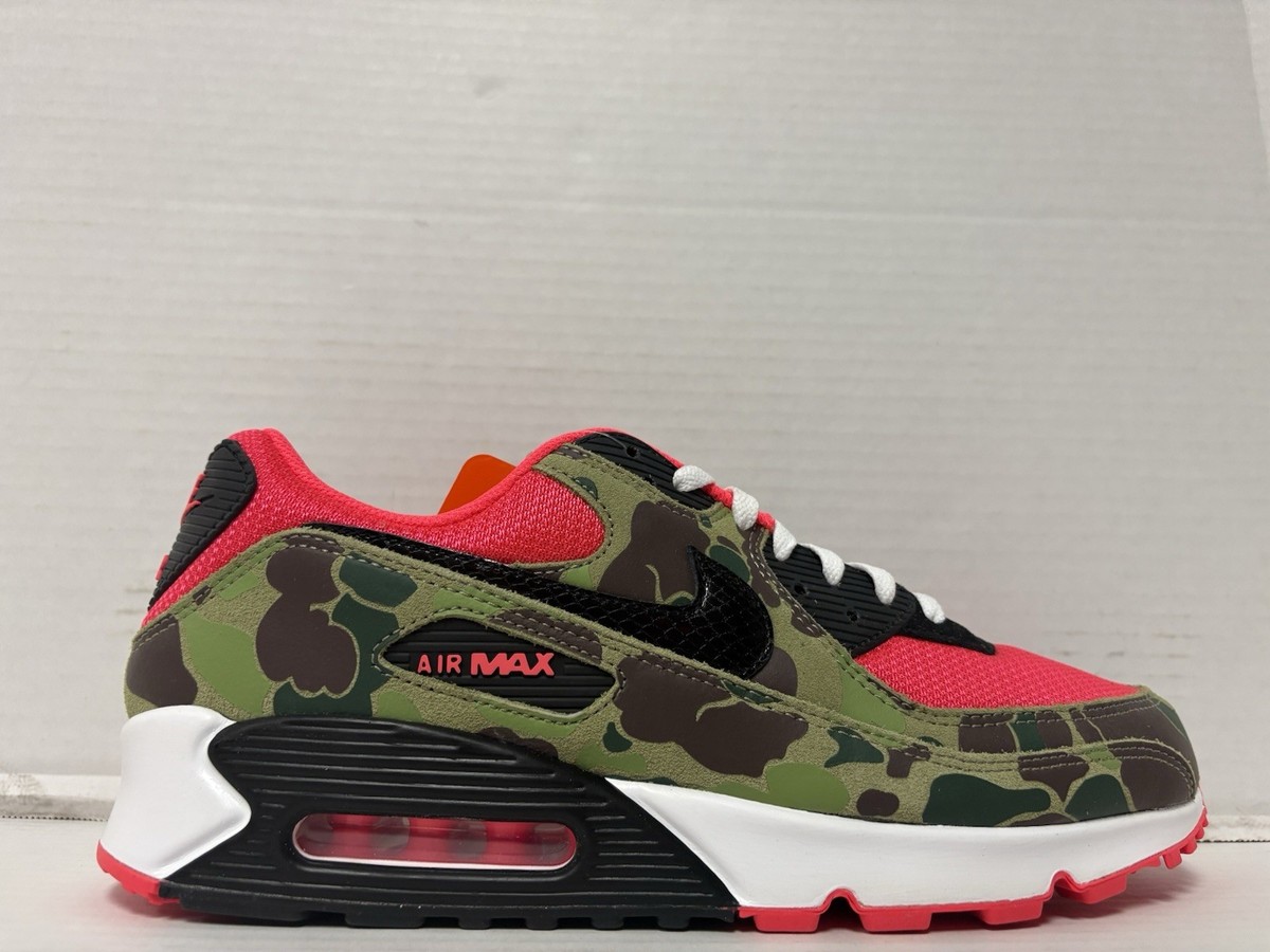 Nike Air Max 90 Reverse Duck Camo Infrared Black CW6024-600 Men’s Size 15 - Main Image