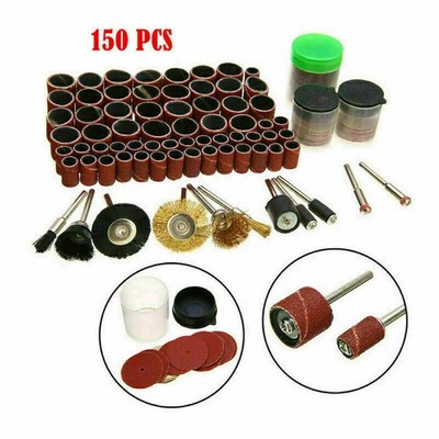 150 tlg Drehwerkzeug Schleifset Polierset Drill Zubehör Schleifer Set Für Dremel