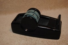 Large Vintage Scotch C-22 Industrial 2 Roll Desktop Tape Dispenser Black USA