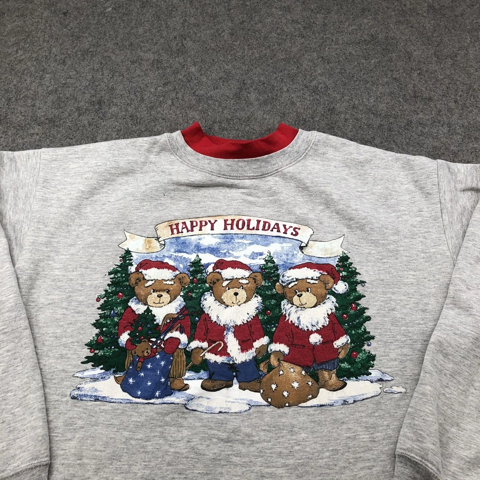 Sudadera De Colección Cascanueces Para Mujer 3X Felices Fiestas Osos Navidad Cuello Redondo Foto 4 de 4