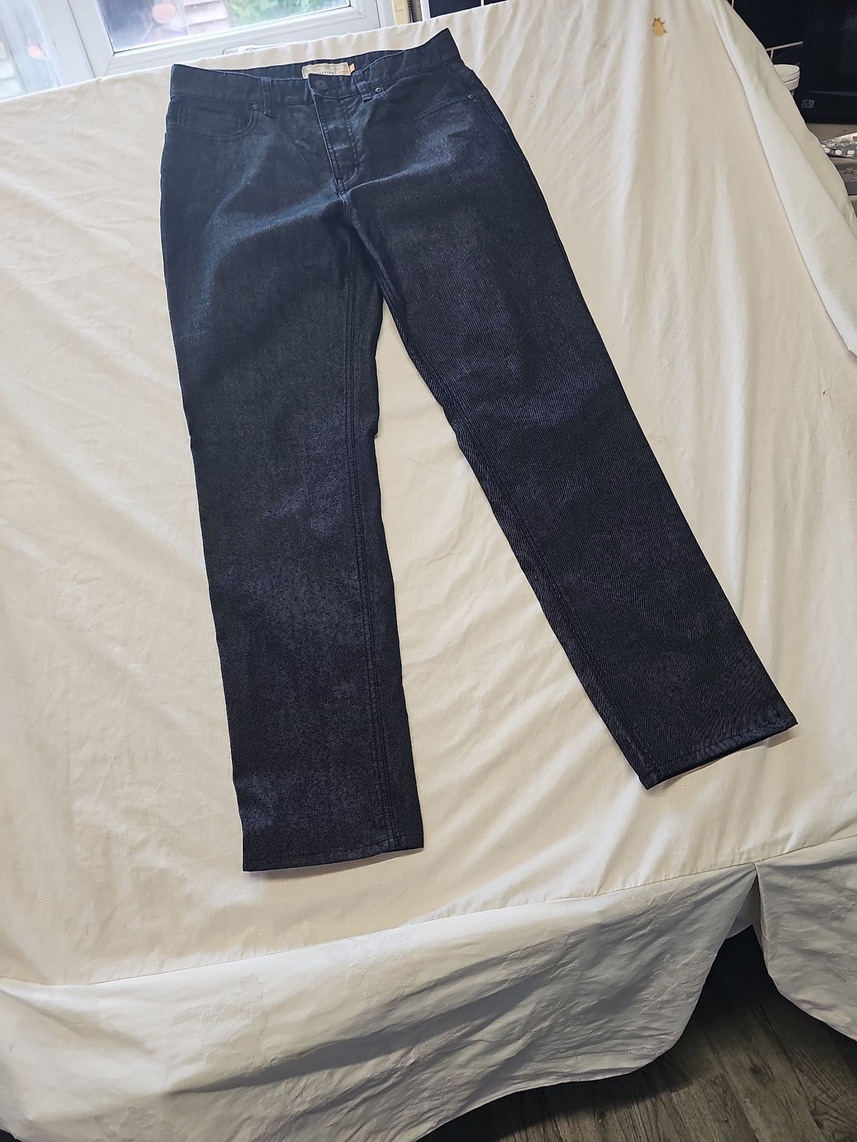 Next Men's Straight Fit Dark Indigo Raw Denim Jeans w32r l32 SS1092 image 7