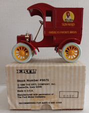 Ertl 1905 Ford Delivery Car Bank Sun-Maid Raisin Made in USA #3339 IN BOX NEW