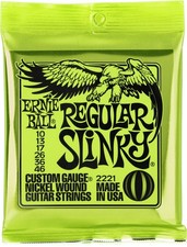 Ernie Ball 2221 Regular Slinky Electric Guitar Strings - .010-.046 5-pack