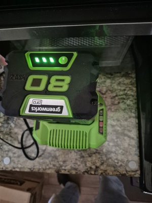 #ad #ad Greenworks 80v 4ah Battery And 2A Charger Tested And Working $135.00