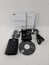 Nikon COOLPIX S230  Digital Camera Memory Card Battery Charger Tested