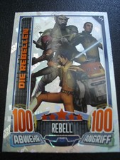 Topps Disney Star Wars REBEL ATTAX - Die Rebellen STAR WARS GLITZER Karte Card