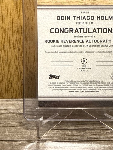 Odin Thiago Holm 2024-24 Topps Museum Collection Rookie Reverence /75 Auto - Bild 8 von 10