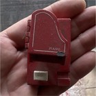 Dollhouse Miniature Piano 1:12 Scale Red & White Single Unit, 1 Item — photo 1