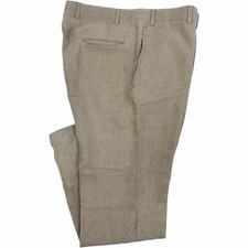Vintage Orvis Brushed Twill Khaki Trousers Pants Mens 36x30