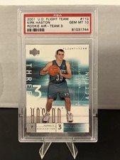 2001-02 Flight Team /500 Kirk Haston Hornets (Action) #110 PSA 10 GEM MT