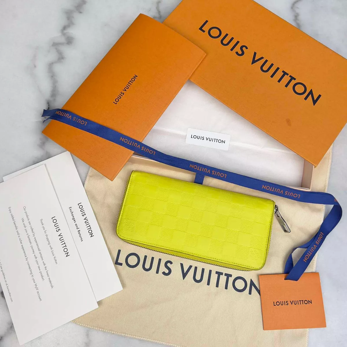 Louis Vuitton Zippy Wallet Vertical Yellow Leather ref.864048