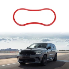 Car Dashboard Instrument Cover Trim Frame Accessories For Dodge Durango 2011+Red