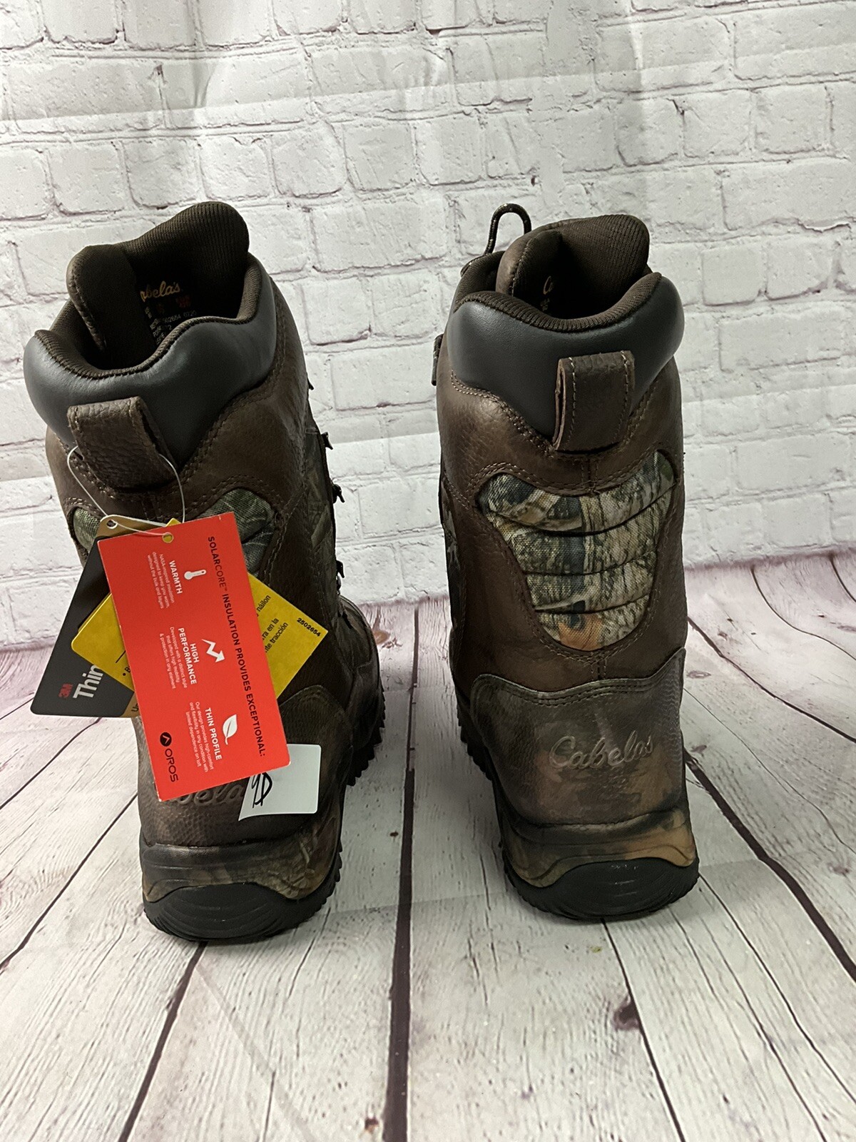Cabela's Inferno Insulated Waterproof Camo Hunting Boots for Men size