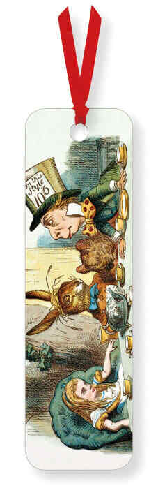 Alices Adventures in Wonderland Book Mark - Mad Hatters Tea Party Bookmark