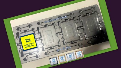 3 Intel Xeon Silver Bronze CPU Tray for Socket LGA4189 Processor - Fits 12 CPUs