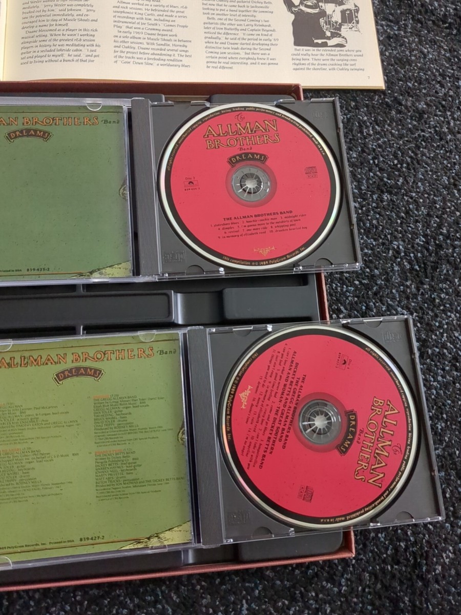 allman brothers band (RARE!!CD収納用木箱!!) これぞ一生もの！未発表含む豪華10枚組BOXハードケース付