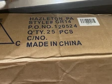 16” SLATWALL HANGRAIL BRACKET Rectangular Tube Retail-CHROME GR14 Case Of 25