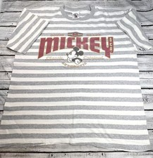 Vintage Mickey  Co. Striped Single Stitch Mouse T Shirt SEE PICS MEASUREMENTS