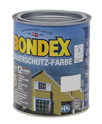 Bondex Dauerschutzfarbe silbergrau 0,75L Wetterschutzfarbe Holzfarbe
