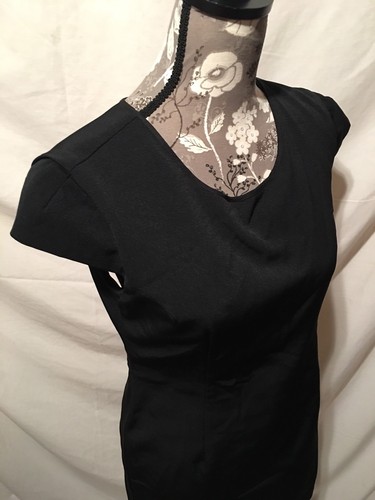 Rag & Bone Women's Black Open Back Short Sleeve Dress Size 8 - Picture 3 of 5