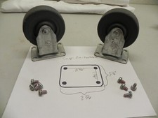 Vintage Snap-On 2 Piece 4700-3-1/2 Non Swivel Casters from KRA378C Roll Cab