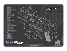 For Sig Sauer P229 P 229 9mm .40 45 Armorers Gun Cleaning Bench Mat Cerus Gear
