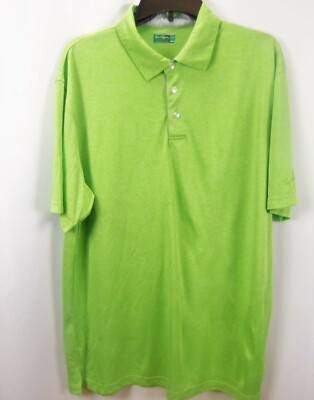 Ben Hogan Mens Green Polo Golf Shirt Size XL 46 48 Green Short