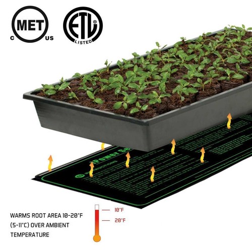 iPower MET Certified Seedling Heat Mat Starter Warm Hydroponic Heating Pad 3Size - Picture 7 of 18