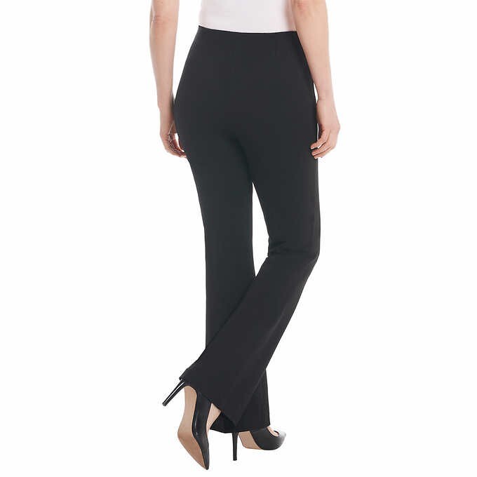NWT Hilary Radley Women's Pull On Boot Cut Dress Pants Black Size XL