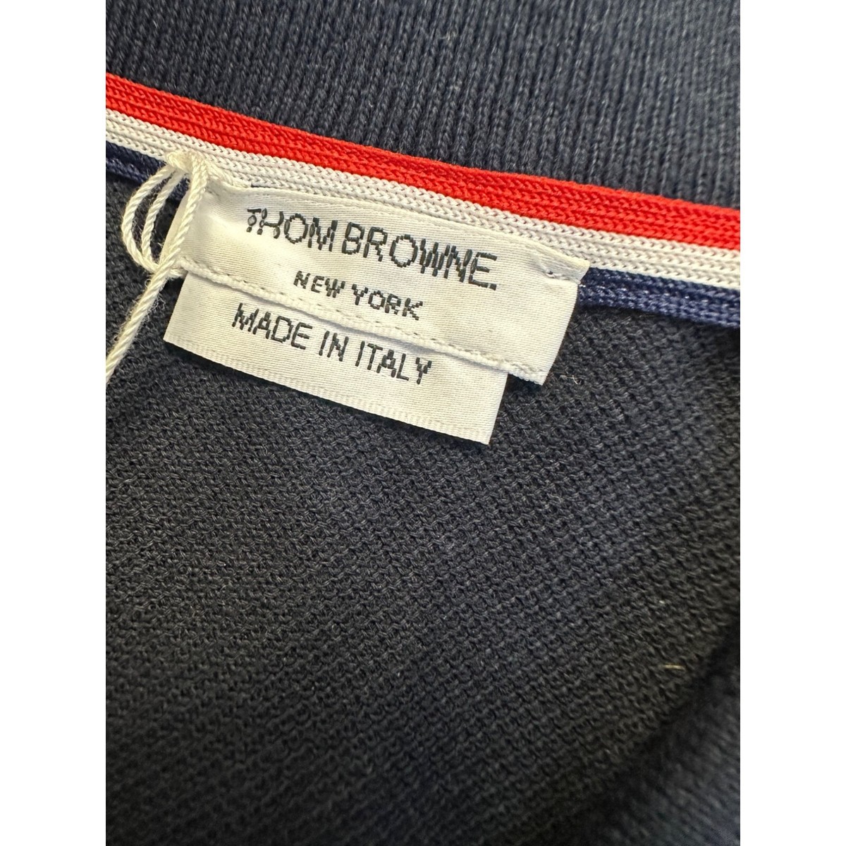 Thom Browne New York Short Raglan Sleeve Polo in classic Thom Browne New York Short Raglan Sleeve Polo in classic