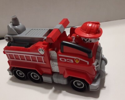 Paw Patrol Deluxe Transforming Vehicle Fire Truck Marshall Action Figure