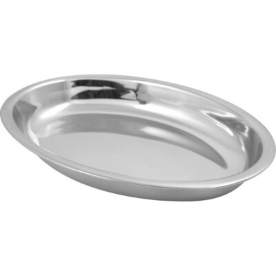 Oval Serving Dish Boat Shaped Stainless Steel Curry Bowl Dinner