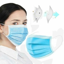 Disposable Non-Medical 3-Ply Face Masks  10 , 20 or 30 Pack 