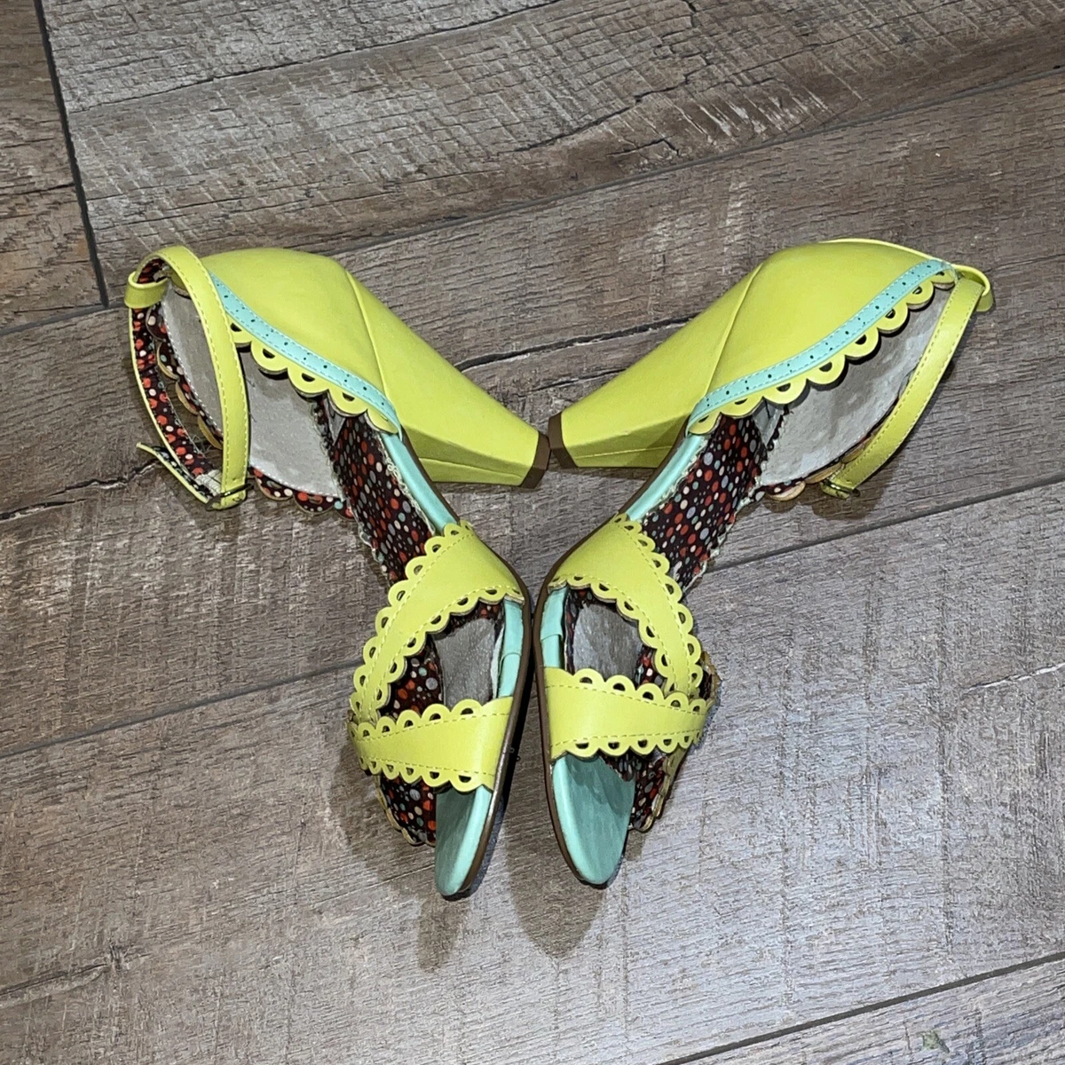 Green and hotsell yellow sandals