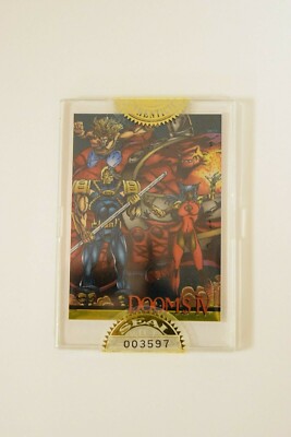 Wizard Series III - ''Doom's IV'' #003597 Chromium Card has Seal of Authenticity