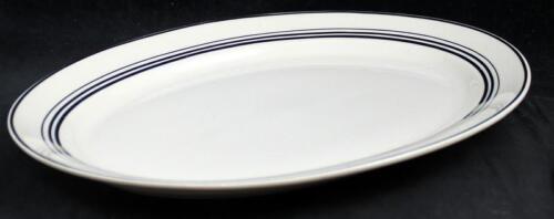 Syracuse Nimbus Platinum Lote de 13 pulgadas Plato y Gravy Boat con placa base - Imagen 3 de 5