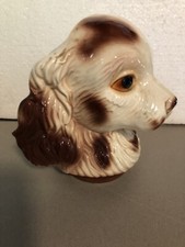 Vintage Cocker Spaniel Dog Planter, Made In USA # 652