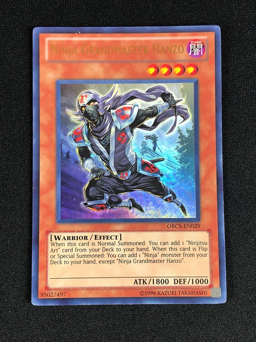 YUGIOH NINJA GRANDMASTER HANZO ORCS-EN029 ULTRA PLAYED/EDGE WEAR