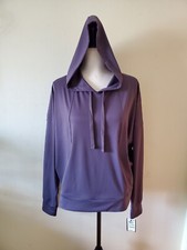 Ideology Women's XL Hoodie Long Sleeve Pullover Pouch Pocket Stretch Charcoal