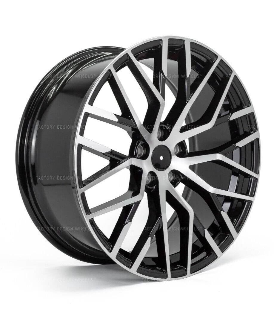 Set of 4 19" Audi R8 Style Black Machined Face Wheel Fit A3 A4 A5 A6 A7 A8