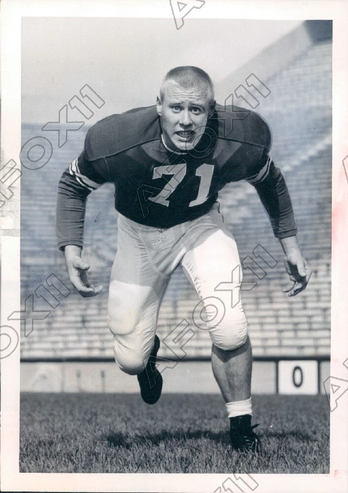 1961 Michigan State University Football Hall of Fame Dave Manders Press  Photo