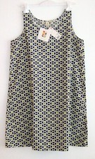 BNWT Uniqlo x Orla Kiely Grey Floral Cotton A -Line Dress Size L