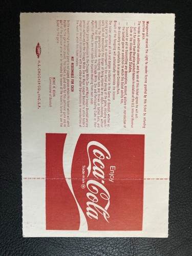 1983 MLB All Star Game Full Ticket - Cal Ripken, Jr. All-Star Debut! - Picture 3 of 3