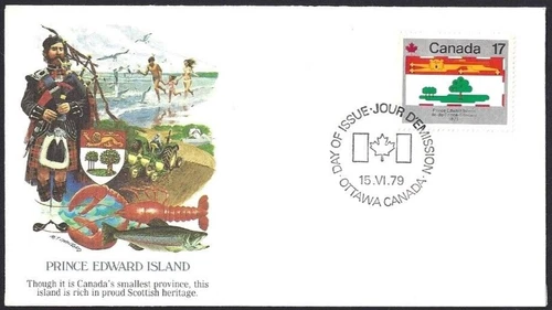 🍁Canada  #827   "Prince Edward Island"   Brand New 1979   Fleetwood Cover