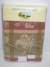 Cotton Park Cottage Tablecloth ~ Harvest Fruits ~ 70" Round **NEW**