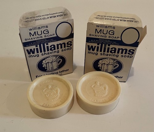 Vintage Williams Mug Shaving Soap Lot Of 2 NOS NIB