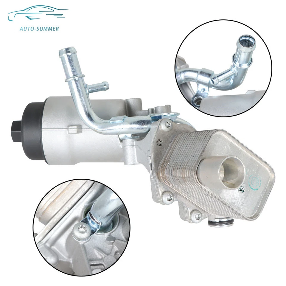 Adaptador de carcasa de filtro de enfriador de aceite de motor para Chevy Cruze Sonic Trax 1,4 L Turbo Foto 4 de 4