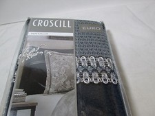 NEW Croscill Euro European Pillow Sham NATALIA 26x26 Navy Blue NIP